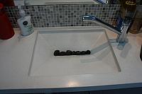 Custom design concrete sink